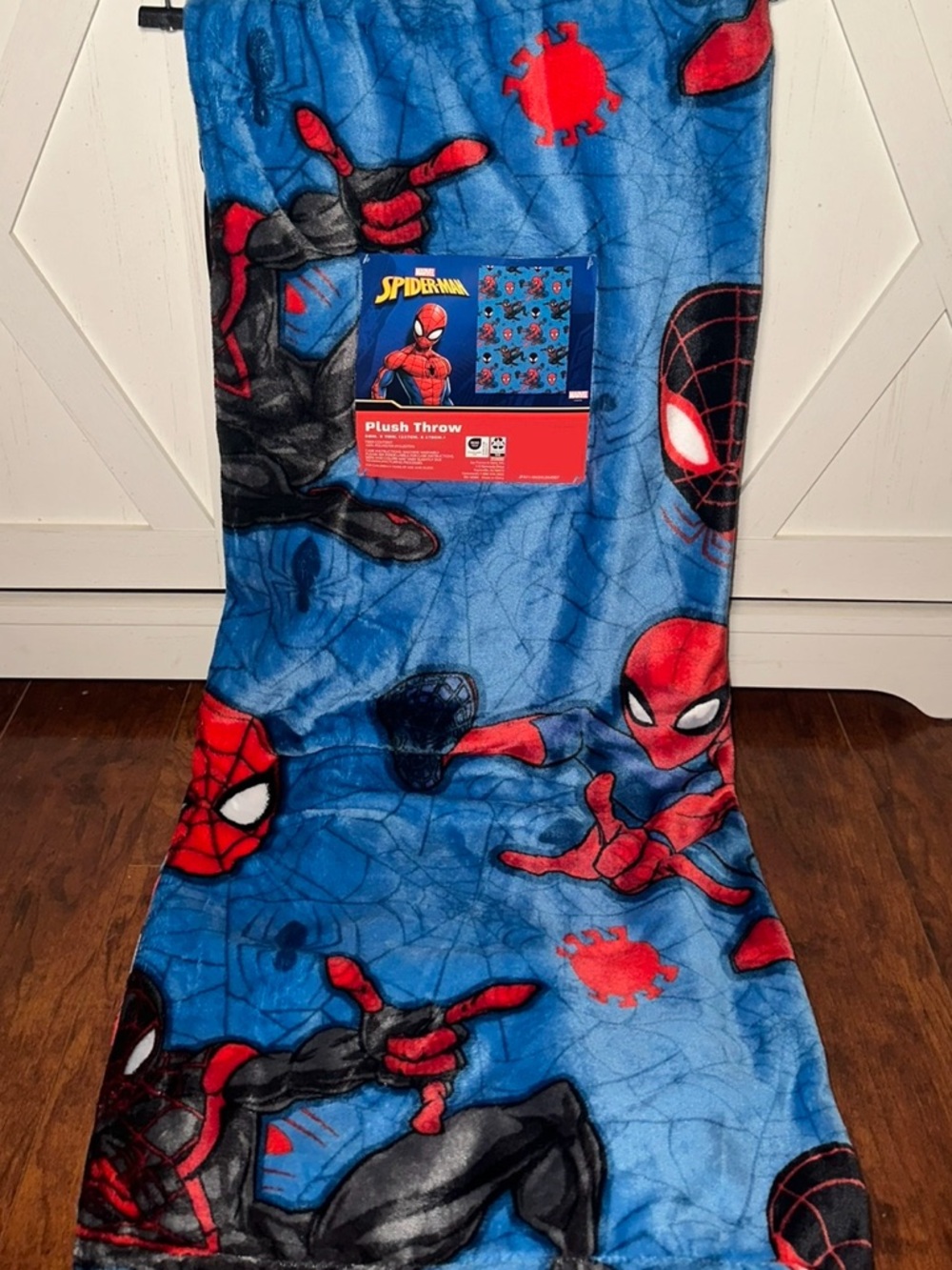 Marvel Spider-Man Plush Throw Blanket